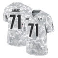 Jdoa C.Bengals #71 Amarius Mims Player Arctic Camo Salute to Service Limited Stitched Jerseys