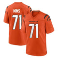 Jdoa C.Bengals #71 Amarius Mims Player Orange Home Game Stitched Jerseys
