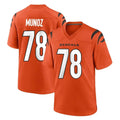 Jdoa C.Bengals #78 Anthony Munoz Player Orange Home Game Stitched Jerseys