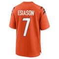 Jdoa C.Bengals #7 Boomer Esiason Orange Retired Player Alternate Game Stitched Jerseys