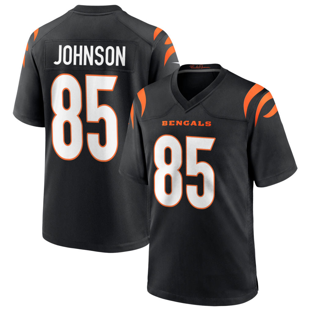 Jdoa C.Bengals #85 Chad Johnson Player Black Home Game Stitched Jerseys