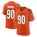 Jdoa C.Bengals #90 Kris Jenkins Jr Player Orange Home Game Stitched Jerseys