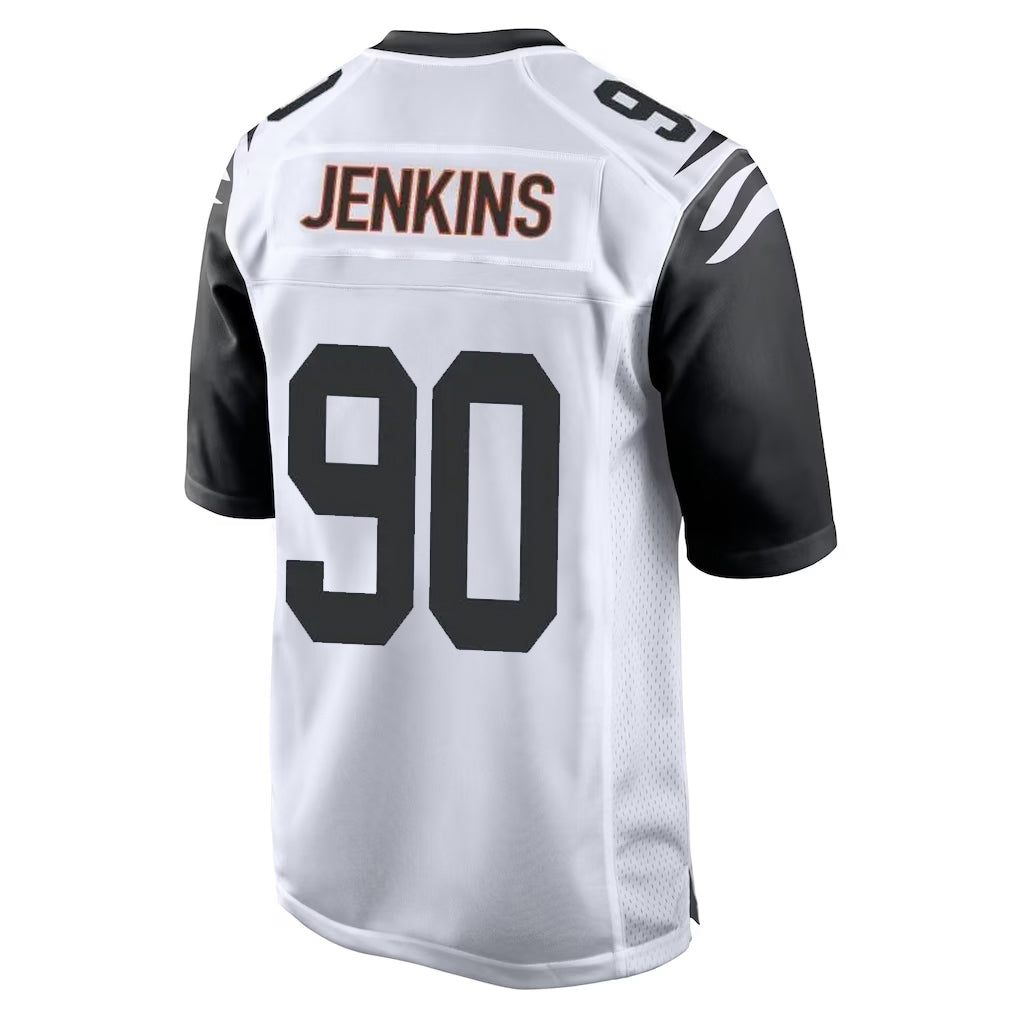 Jdoa C.Bengals #90 Kris Jenkins Jr Player White Alternate Home Game Stitched Jerseys