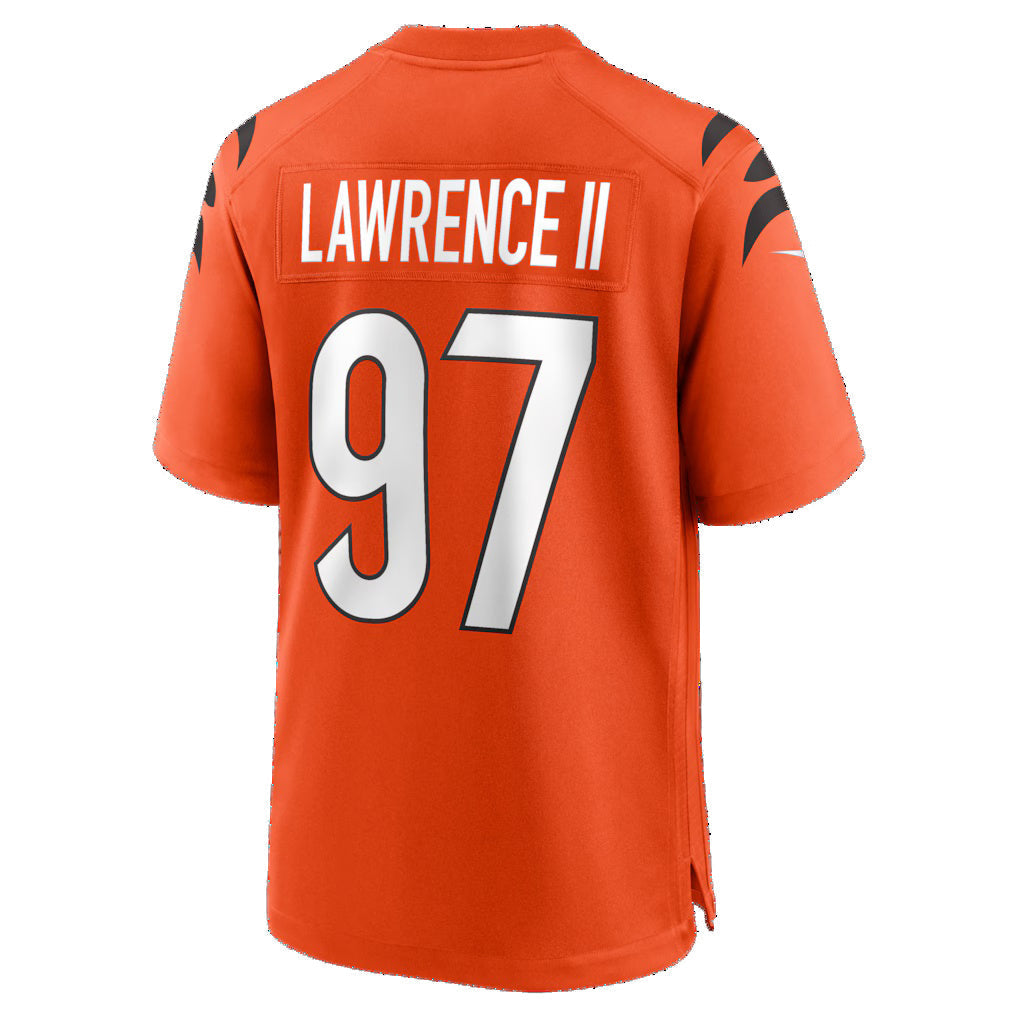 Jdoa C.Bengals #97 Dexter Lawrence II Orange Game Stitched Jerseys