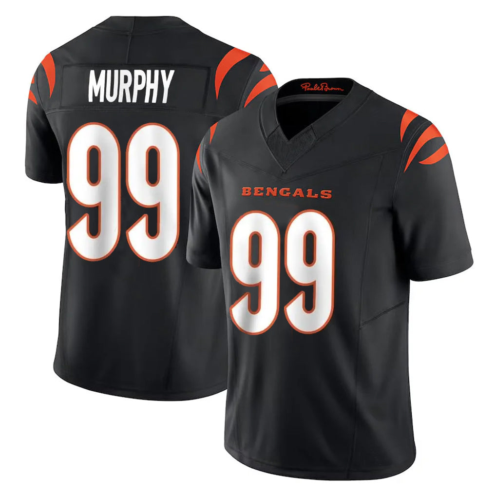 Jdoa C.Bengals #99 Myles Murphy Player Black Vapor F.U.S.E. Limited Home Game Stitched Jerseys