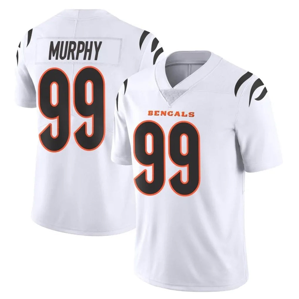 Jdoa C.Bengals #99 Myles Murphy Player White Vapor Untouchable Limited Home Game Stitched Jerseys