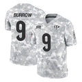 Jdoa C.Bengals #9 Joe Burrow Player Arctic Camo Salute to Service Limited Stitched Jerseys