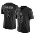 Jdoa C.Bengals #9 Joe Burrow Player Black Reflective Limited Game Stitched Jerseys