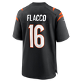 Jdoa C.Bengals #16 Bengals Joe Flacco Black Team Game Stitched Jerseys