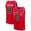 Jdoa C.Bulls #8 Caleb Wilson Red 2026 Draft First Round Pick Fast Break Jerseys - Icon Edition