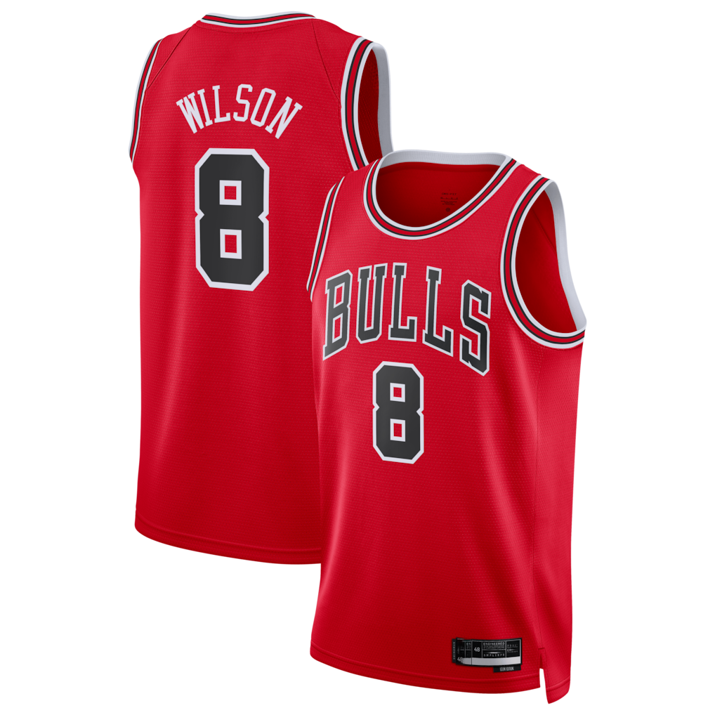 Xdoa C.Bulls #8 Caleb Wilson Red 2026 Draft Swingman Jerseys - Icon Edition