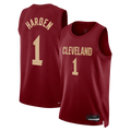Xdoa C.Cavaliers #1 James Harden Wine Swingman Jerseys - Icon Edition