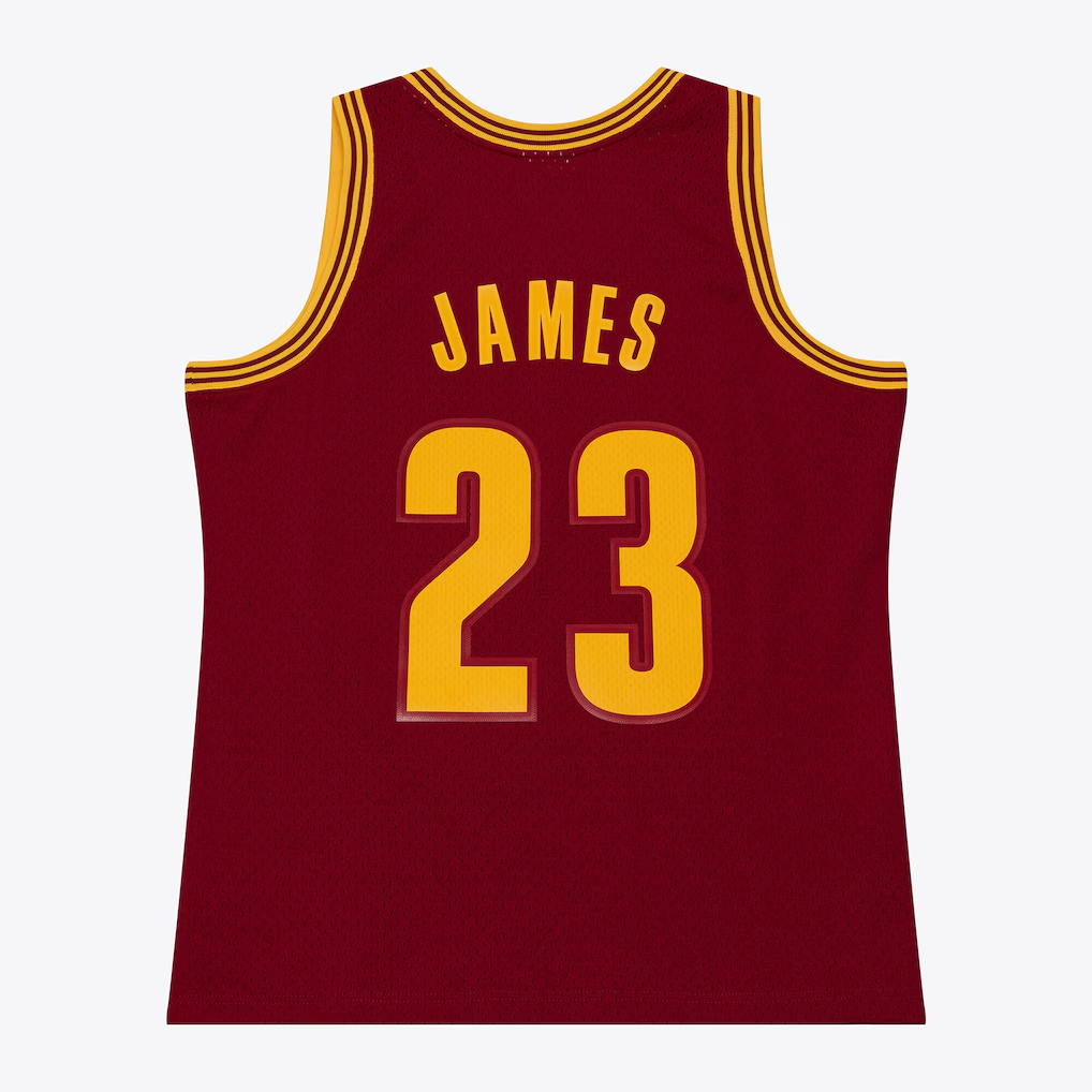 Jdoa C.Cavaliers #23 LeBron James Mitchell & Ness Wine 2015-16 Swingman Jerseys