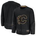 Jdoa C.Flames Black 2024 Military Appreciation Practice Jerseys