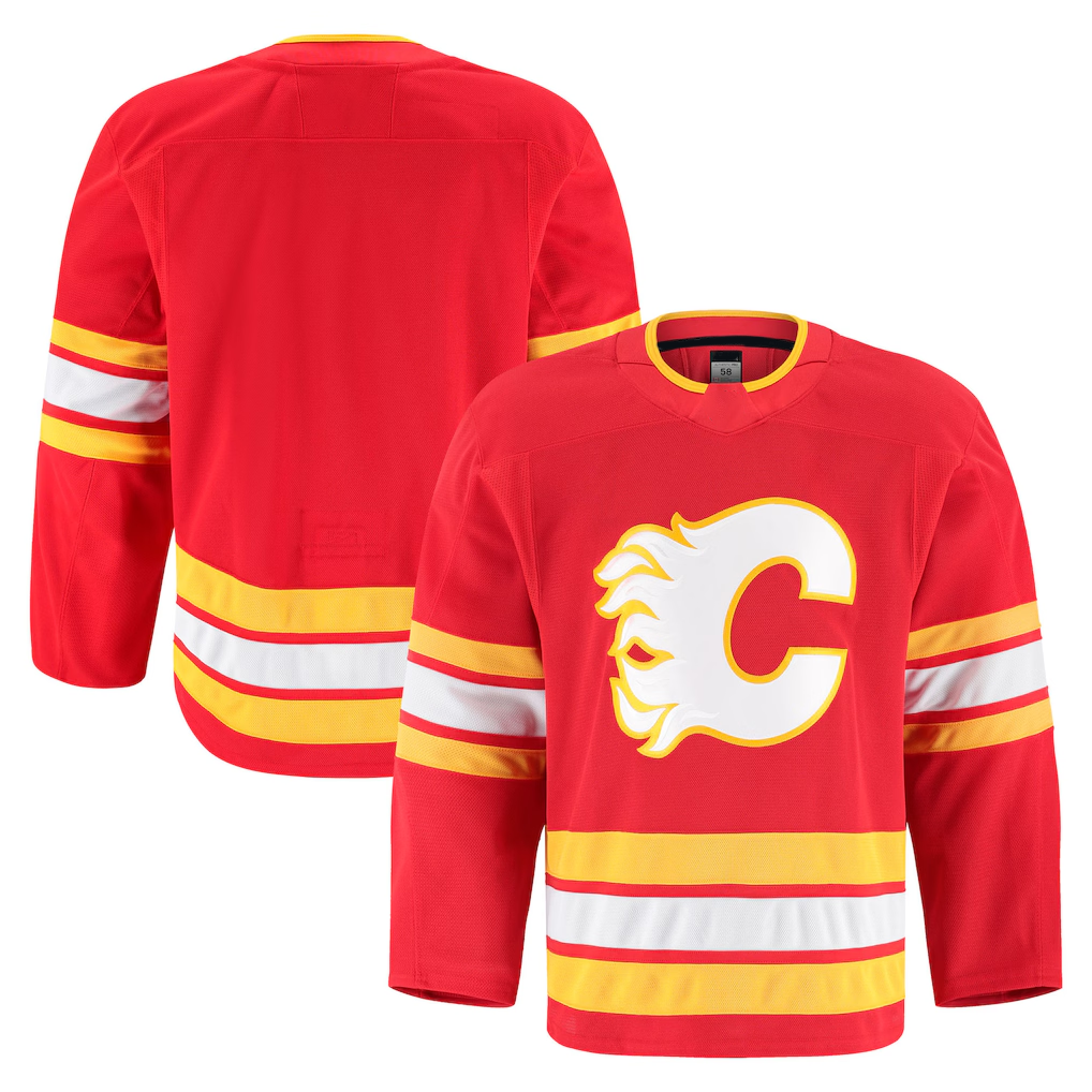 Jdoa C.Flames Red Home Authentic Pro Jerseys