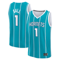 Xdoa C.Hornets #1 LaMelo Ball  Teal Fast Break Replica Player Jerseys - Icon Edition