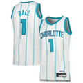 Xdoa C.Hornets #1 LaMelo Ball  White Swingman Jerseys - Association Edition