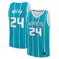 Xdoa C.Hornets #24 Brandon Miller  Teal Fast Break Replica Jerseys - Icon Edition