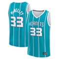 Xdoa C.Hornets #33 Liam McNeeley  Teal Fast Break Replica Jerseys - Icon Edition