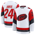 Jdoa C.Hurricanes #24 Seth Jarvis White Away Premium Stitched Jerseys