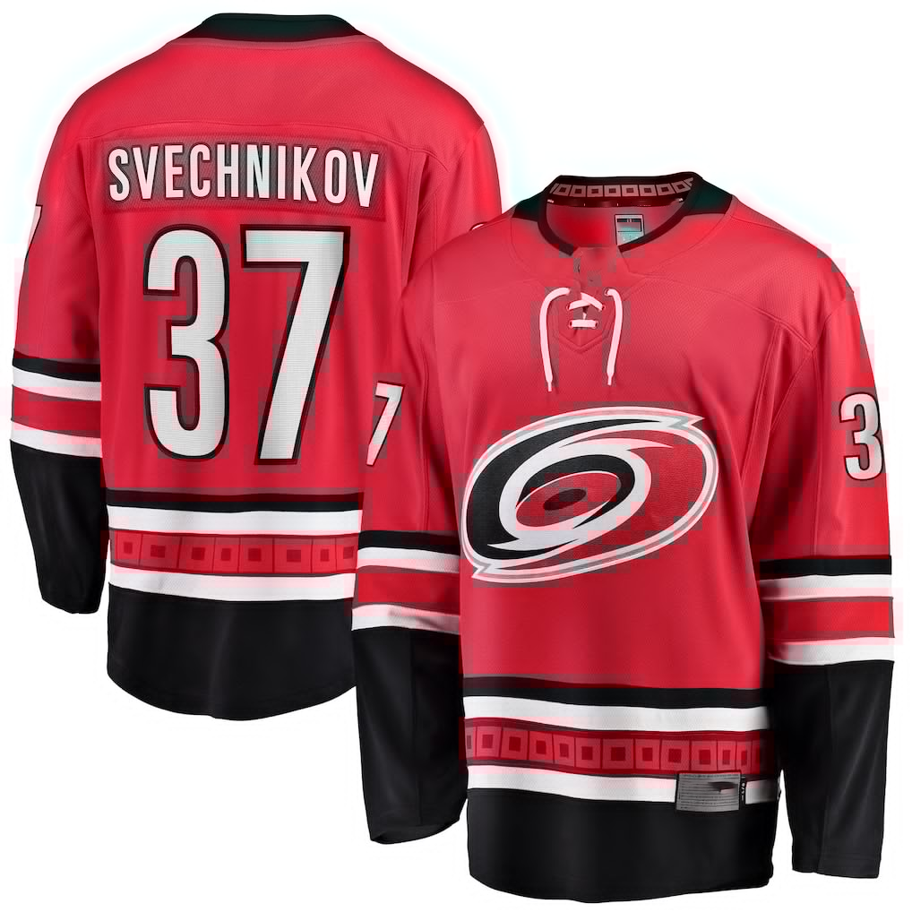 Jdoa C.Hurricanes #37 Andrei Svechnikov Red Alternate Breakaway Player Stitched Jerseys