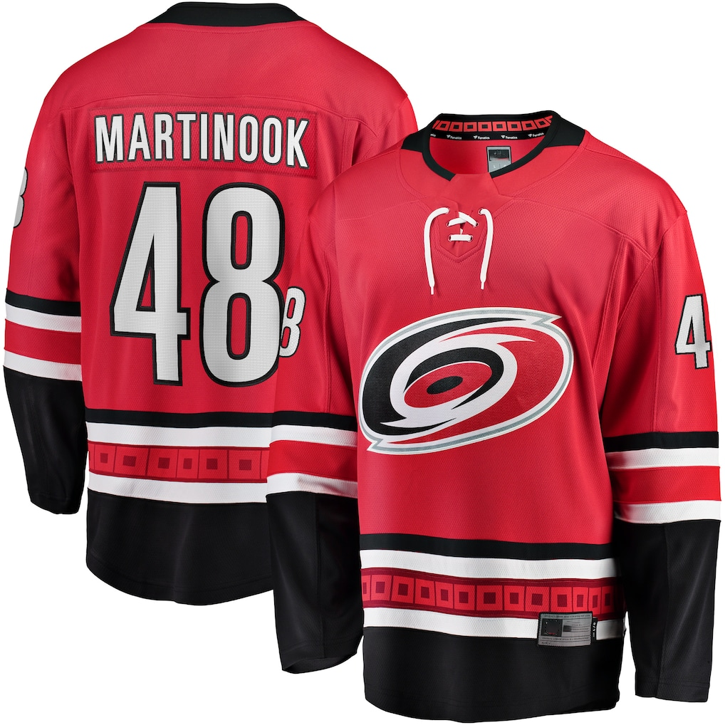 Jdoa C.Hurricanes #48 Jordan Martinook Red Alternate Breakaway Player Stitched Jerseys