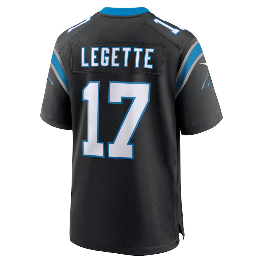 Jdoa C.Panthers #17 Xavier Legette Player Black Home Game Stitched Jerseys