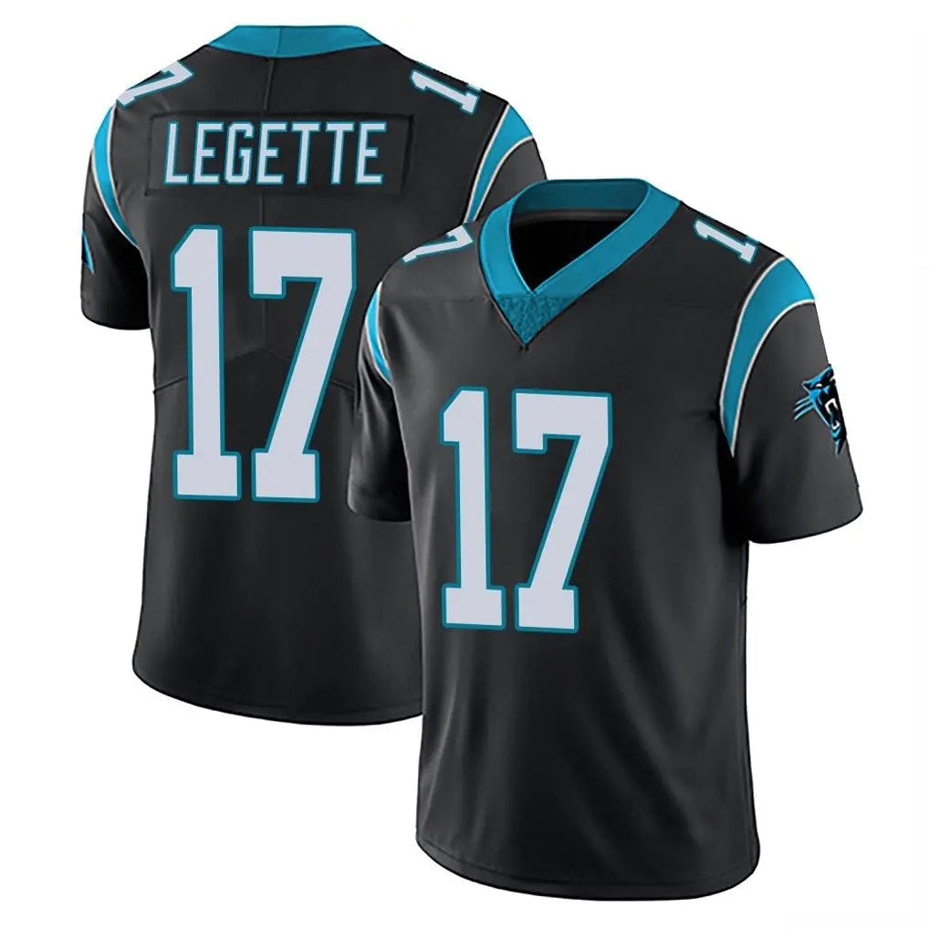 Jdoa C.Panthers #17 Xavier Legette Player Black Vapor Untouchable Limited Game Stitched Jerseys