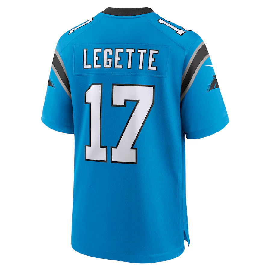 Jdoa C.Panthers #17 Xavier Legette Player Blue Home Game Stitched Jerseys