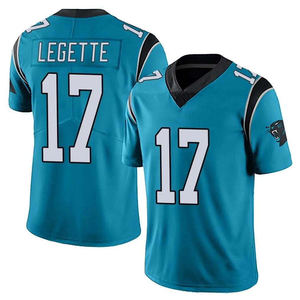 Jdoa C.Panthers #17 Xavier Legette Player Blue Vapor Untouchable Limited Game Stitched Jerseys