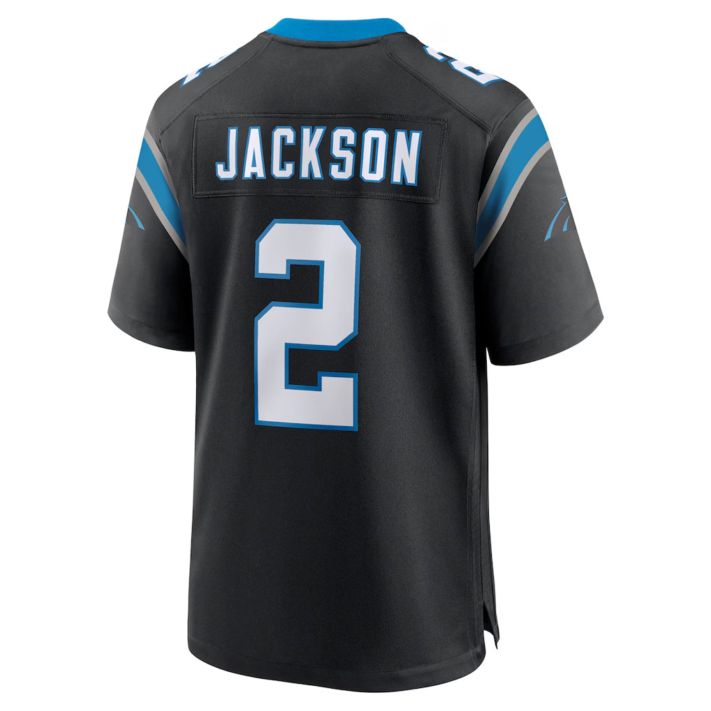 Jdoa C.Panthers #2 Mike Jackson Player Black Home Game Stitched Jerseys