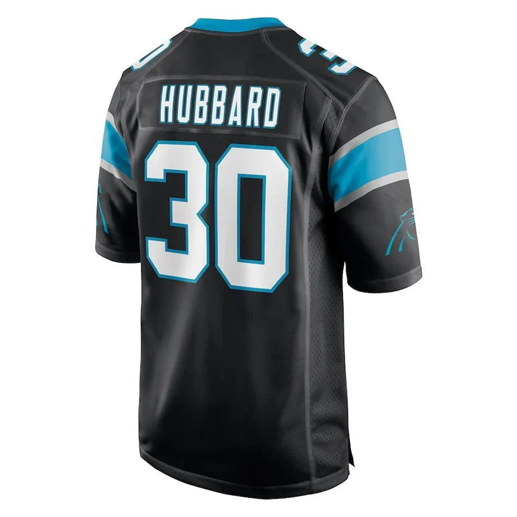 Jdoa C.Panthers #30 Chuba Hubbard Player Black Game Stitched Jerseys