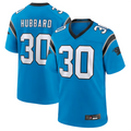 Jdoa C.Panthers #30 Chuba Hubbard Player Blue Game Stitched Jerseys