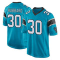 Jdoa C.Panthers #30 Chuba Hubbard Player Blue Game Stitched Jerseys