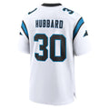 Jdoa C.Panthers #30 Chuba Hubbard Player White Home Game Stitched Jerseys