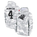 Jdoa C.Panthers #4 Tetairoa McMillan Player Arctic Camo Salute to Service Limited Hoodies Stitched Jerseys