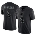 Jdoa C.Panthers #4 Tetairoa McMillan Player Black REFLECTIVE Limited Stitched Jerseys