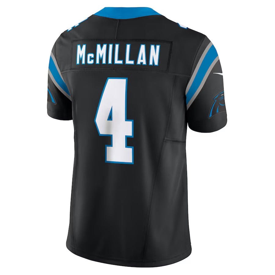 Jdoa C.Panthers #4 Tetairoa McMillan Player Black Vapor F.U.S.E. Limited Stitched Jerseys