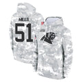 Jdoa C.Panthers #51 Sam Mills Player Arctic Camo Salute to Service Pullover Hoodies Limited Game Stitched Jerseys