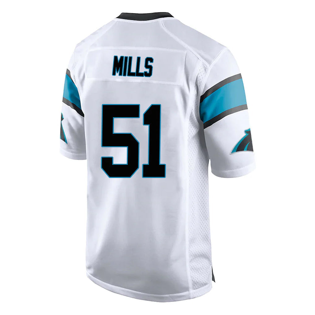 Jdoa C.Panthers #51 Sam Mills Player White Game Stitched Jerseys