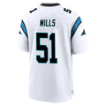 Jdoa C.Panthers #51 Sam Mills Player White Home Game Stitched Jerseys