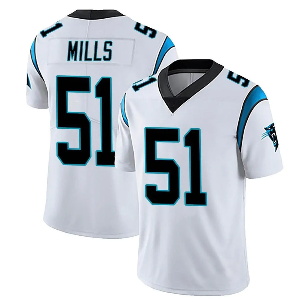 Jdoa C.Panthers #51 Sam Mills Player White Vapor Untouchable Limited Game Stitched Jerseys