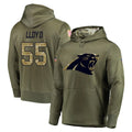 Jdoa C.Panthers #55 Devin Lloyd Player Olive Salute to Service Hoodies Stitched Jerseys