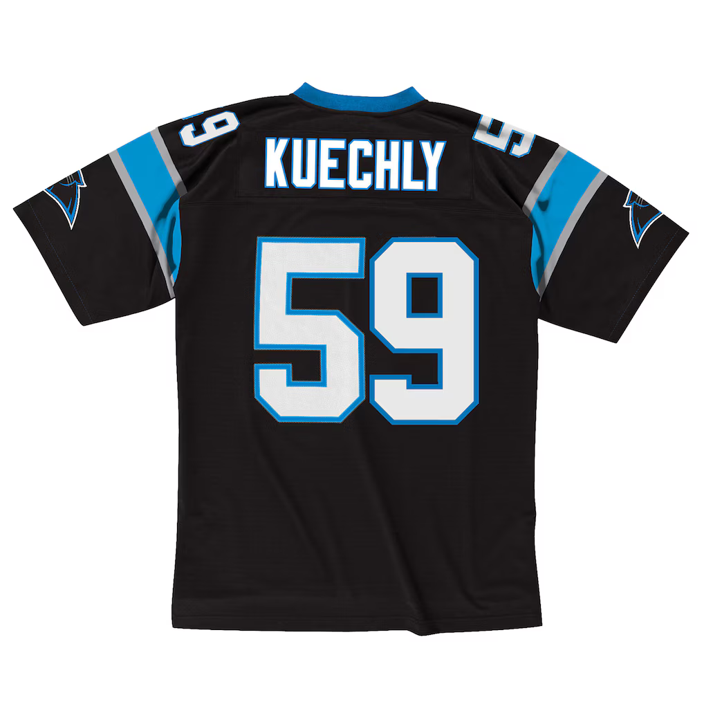 Jdoa C.Panthers #59 Luke Kuechly Mitchell & Ness Black 2013 Legacy Throwback Replica Jersey