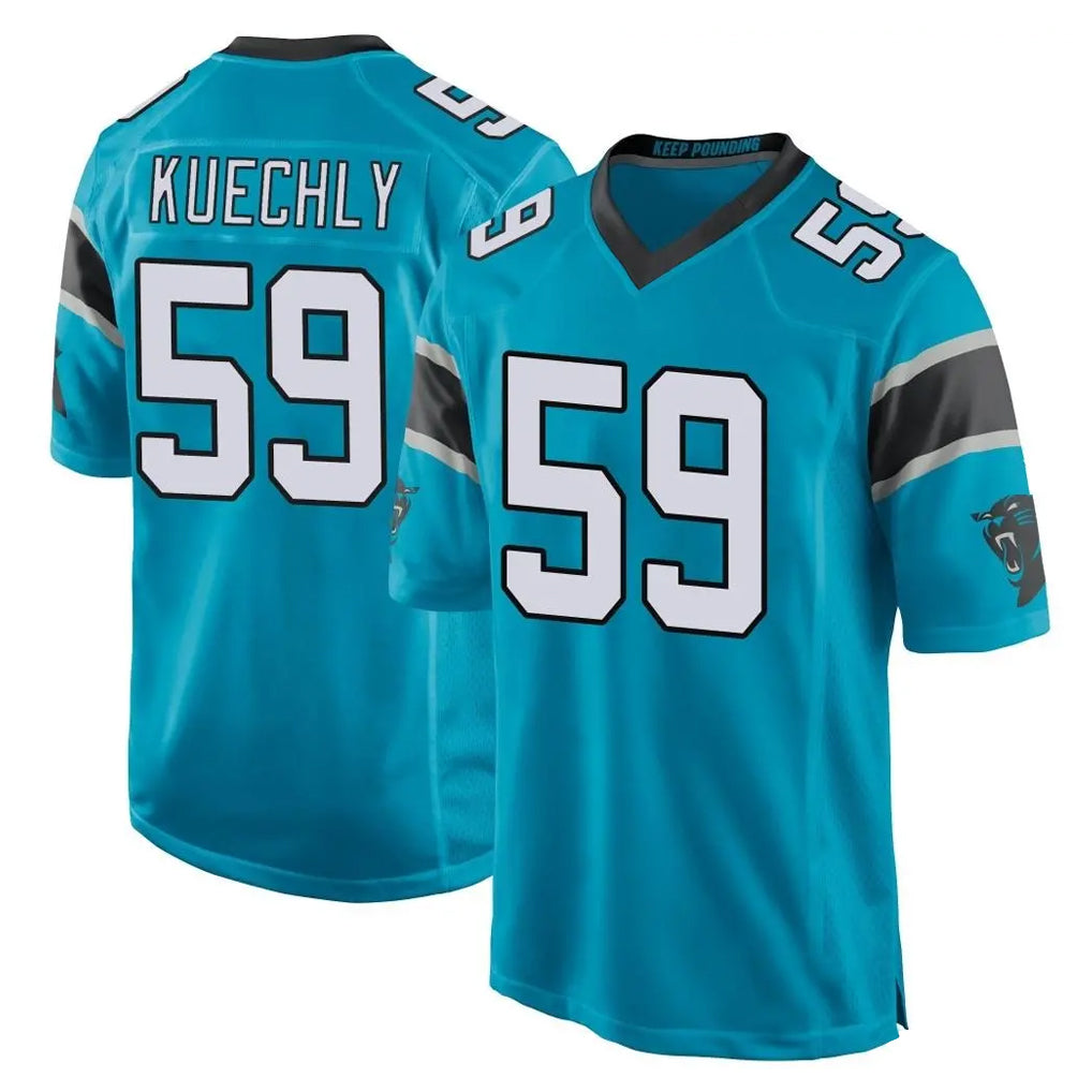 Jdoa C.Panthers #59 Luke Kuechly Player Blue Game Stitched Jerseys