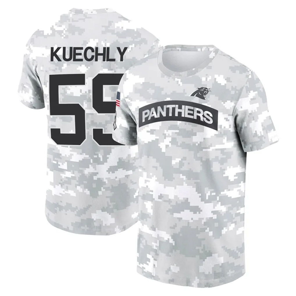 Jdoa C.Panthers #59 Luke Kuechly Player Salute to Service Hoodies & T-Shirts Stitched Jerseys