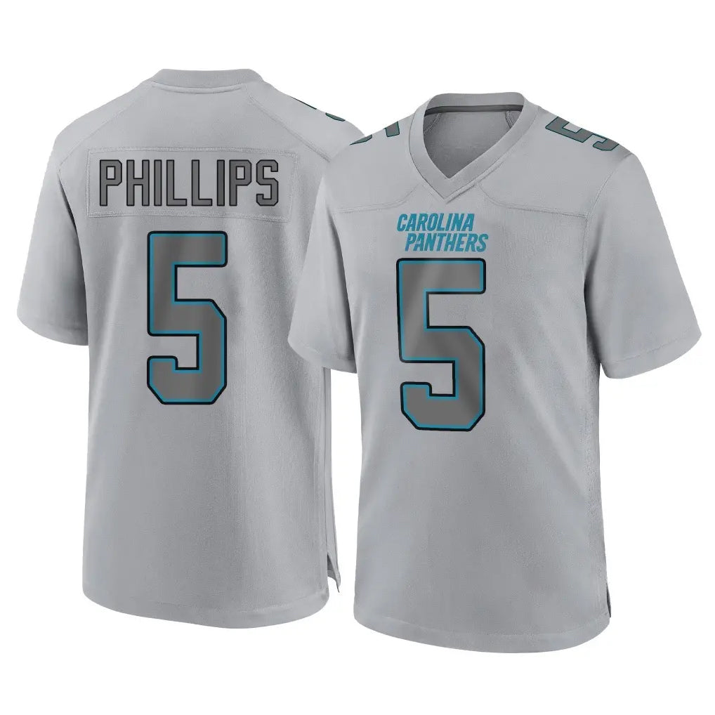 Jdoa C.Panthers #5 Jaelan Phillips Player Gray Atmosphere Fashion Game Stitched Jerseys