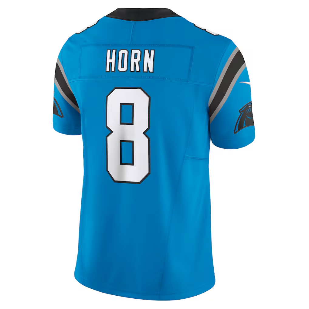 Jdoa C.Panthers #8 Jaycee Horn Blue Vapor F.U.S.E. Limited Stitched Jerseys