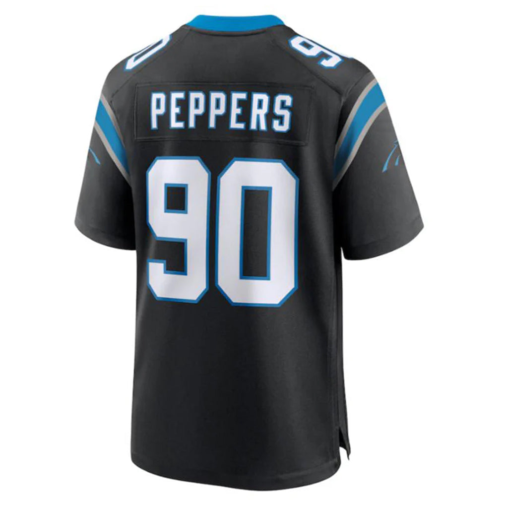 Jdoa C.Panthers #90 Julius Peppers Player Black Home Game Stitched Jerseys