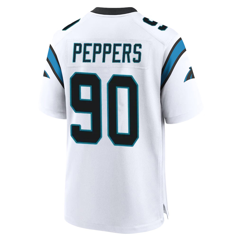 Jdoa C.Panthers #90 Julius Peppers Player White Home Game Stitched Jerseys